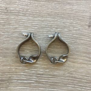 Vintage Silver hoop earrings